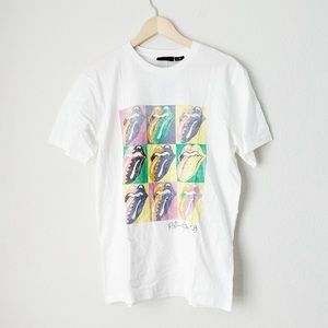 NEW The Rolling Stones White Graphic Tee